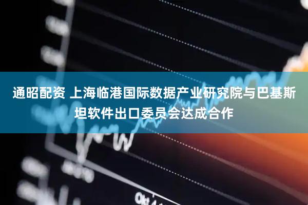 通昭配资 上海临港国际数据产业研究院与巴基斯坦软件出口委员会达成合作